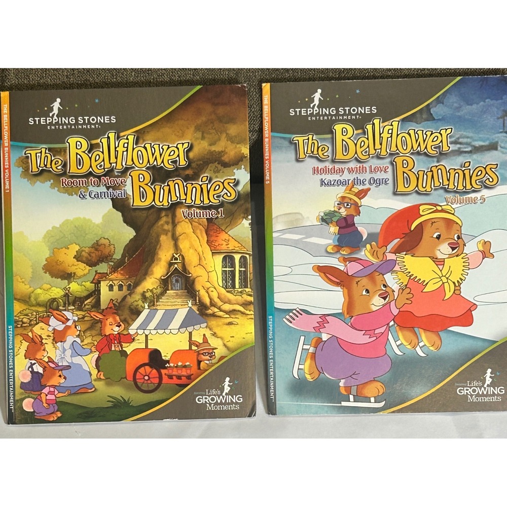 The Bellflower Bunnies 2 DVD Bundle Vol. 1 & 5 Family Kids Animated Movies